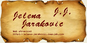 Jelena Jaraković vizit kartica